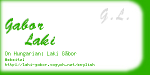 gabor laki business card
