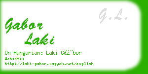 gabor laki business card